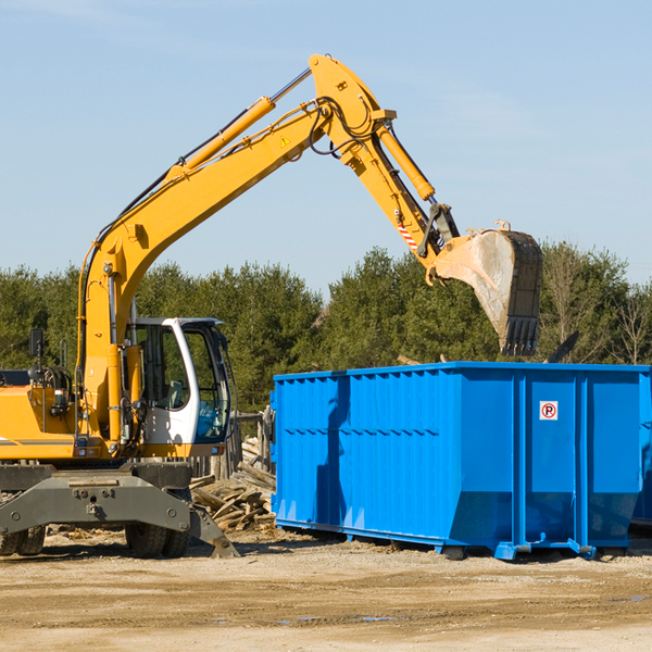 can i choose the location where the residential dumpster will be placed in Vashon Washington